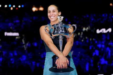 Madison Keys celebrated with the Daphne Akhurst Memorial Cup