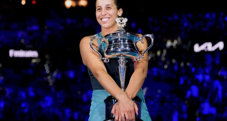 Madison Keys celebrated with the Daphne Akhurst Memorial Cup